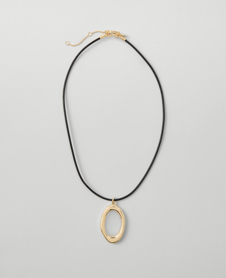 Open Nugget Cord Necklace